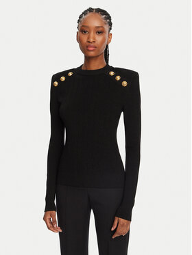 Balmain Balmain Maglione DF1KD001KB07 Nero Regular Fit