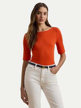 LAUREN RALPH LAUREN LAUREN RALPH LAUREN Bluzka 200654963186 Pomarańczowy Slim Fit