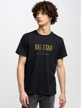 BIG STAR BIG STAR T-Shirt BRUNO_905_150 Szary Basic Fit