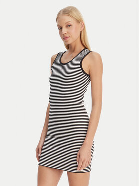 Tommy Jeans Tommy Jeans Kleid für den Alltag Essential DW0DW20674 Schwarz Slim Fit