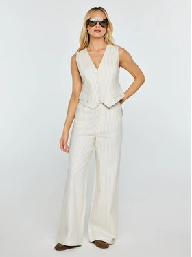 BIG STAR BIG STAR Kamizelka KINNIAV_102_130 Kremowy Basic Fit