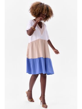 blue shadow blue shadow Sukienka Edin Niebieski Regular Fit