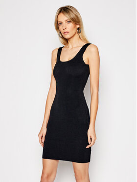 Guess Guess Kleid für den Alltag W1GK85 Z2U00 Schwarz Slim Fit