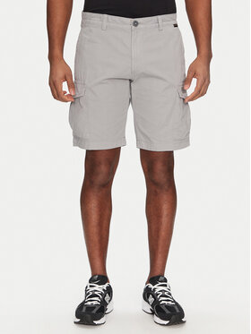 Napapijri Napapijri Pantaloncini di tessuto N-Deline NP0A4HOT Grigio Regular Fit