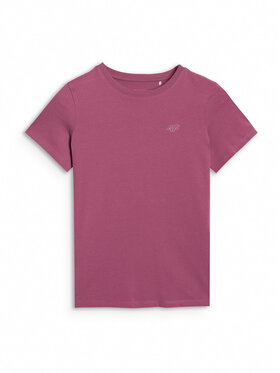 4F 4F T-Shirt BASIC+ Fioletowy Oversize