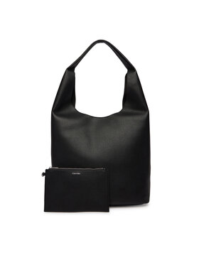 Calvin Klein Calvin Klein Дамска чанта Slouchy Pebble Medium Bag LV04F3596G Черен