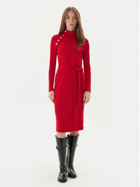 LAUREN RALPH LAUREN LAUREN RALPH LAUREN Strickkleid 200980036002 Rot Slim Fit