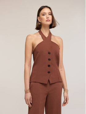 Motivi Motivi Blusa 2055Q001960N022 Marrone Regular Fit