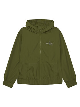 Calvin Klein Jeans Calvin Klein Jeans Giacca di transizione Monologo Essential IB0IB02639 Verde Regular Fit