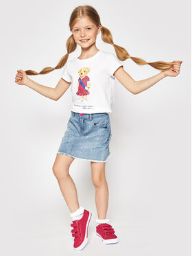 Polo Ralph Lauren Polo Ralph Lauren Тишърт Bear 312838265001 Бял Regular Fit