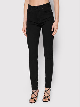 Guess Guess Blugi W2YA94 D4PP1 Negru Skinny Fit