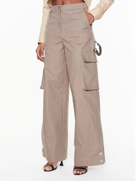 Remain Remain Hlače Canvas RM2158 Bež Relaxed Fit
