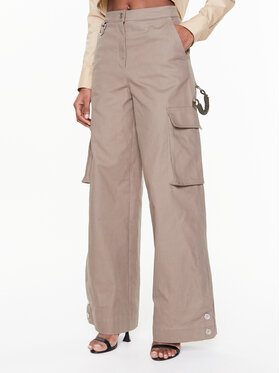 Remain Remain Pantaloni di tessuto Canvas RM2158 Beige Relaxed Fit