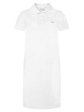 Lacoste Lacoste Kleid für den Alltag EF5473 Weiß Slim Fit