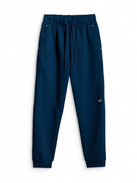 4F 4F Spodnie dresowe TREKKING Turkusowy Regular Fit