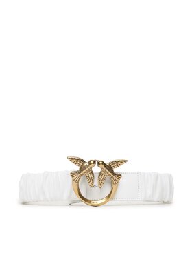 Pinko Pinko Curea de Damă Love Ruffle H4 Belt 20231 PLT01 100824.A0F2 Alb