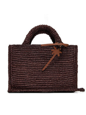Manebi Manebi Torebka Handcrafted Raffia Sunset Bag Mini V 7.4 CO Brązowy