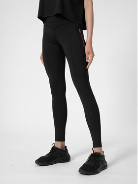 4F 4F Легінси 4FSS23TFTIF051 Чорний Slim Fit