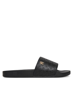 Tommy Hilfiger Tommy Hilfiger Iešļūcenes Th Monogram Poolside FW0FW08525 Melns