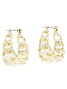 Luv AJ Luv AJ Náušnice The Louis Chain Hoops FW22-E-LCH-G Zlatá