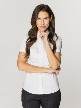 Willsoor Willsoor Koszula 60169 Biały Slim Fit