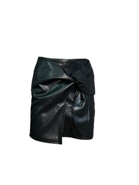 LILI SIDONIO LILI SIDONIO Spódnica mini tl392ch Czarny Regular Fit