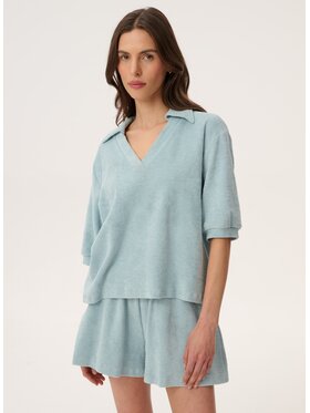 LEBRAND LEBRAND Bluzka Livia Niebieski Regular Fit