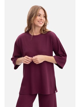BeWear BeWear Bluzka b301 Fioletowy Baggy Fit