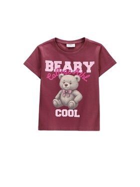 Coccodrillo Coccodrillo T-Shirt ZC6143239VGA-017 Bordowy Regular Fit