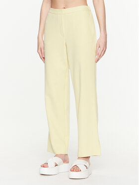 Moss Copenhagen Moss Copenhagen Hlače iz tkanine Fanilla 17264 Rumena Regular Fit