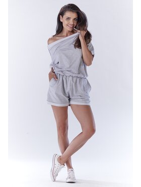 Awama Awama Kombinezon A188 Szary Basic Fit