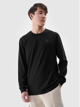 4F 4F Longsleeve 4FWMM00TLONM432-20S Czarny Regular Fit