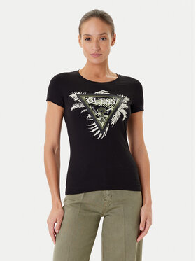 Guess Guess T-Shirt W5YI13 J1314 Czarny Regular Fit