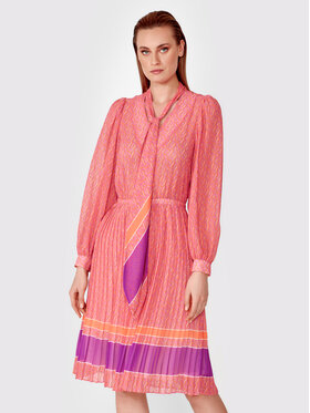 Simple Simple Každodenné šaty SUD041 Ružová Regular Fit