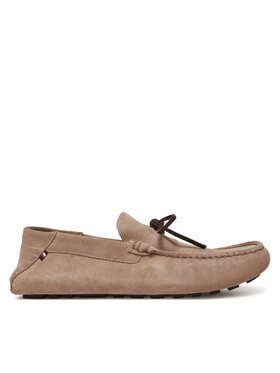 Tommy Hilfiger Tommy Hilfiger Mokasíny Hilfiger Folded Suede Driver FM0FM05385 Béžová