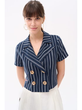 blue shadow blue shadow Marynarka Wooly Granatowy Standard Fit