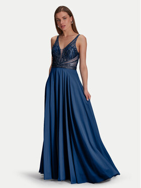 Hey Kyla Hey Kyla Rochie de seară 5AG015HK Albastru Regular Fit