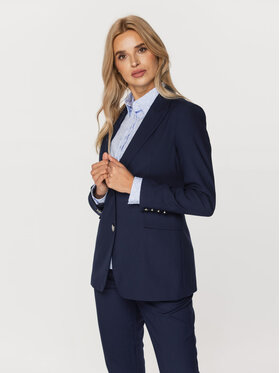 Willsoor Willsoor Marynarka 67099/2 Granatowy Regular Fit