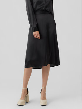 Vero Moda Vero Moda Trapézová sukně Noa 10274397 Černá Regular Fit