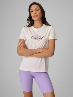 4F 4F T-Shirt TROPIC ORCHID Biały Regular Fit