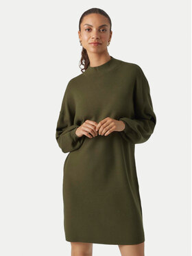 Vero Moda Vero Moda Džemper haljina Nancy 10249116 Zelena Relaxed Fit