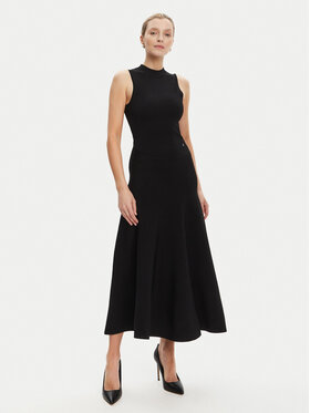 Guess Guess Rochie tricotată W5YK0S Z0241 Negru Regular Fit