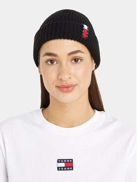 Tommy Jeans Kapa Im Tju Unisex Beanie AU0AU01808 Crna