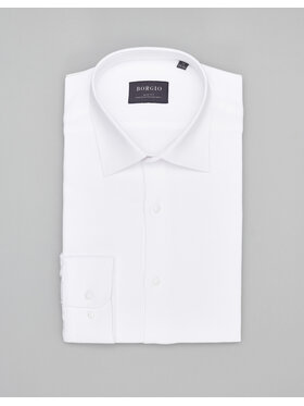 Borgio Borgio Koszula licodia Biały Slim Fit