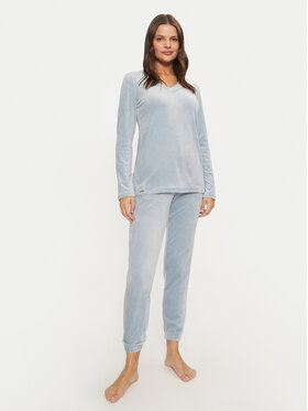 Selmark Selmark Pijama P8373 Albastru celest Regular Fit