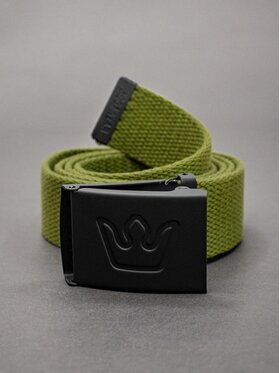 Jigga Wear Jigga Wear Pasek Męski Pasek Parciany Oliwkowy Jigga Wear Simple Crown uni Zielony