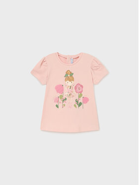 Mayoral Mayoral Тишърт 1005 Розов Regular Fit