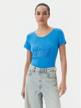 Liu Jo Beachwear Liu Jo Beachwear T-Shirt VA5157 JS360 Modrá Regular Fit
