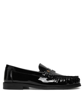 Tommy Hilfiger Tommy Hilfiger Loaferice Loafer Mit Label-Detail FW0FW08565 Crna
