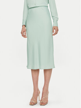 Calvin Klein Calvin Klein Fustă midi Bias K20K203514 Verde Regular Fit